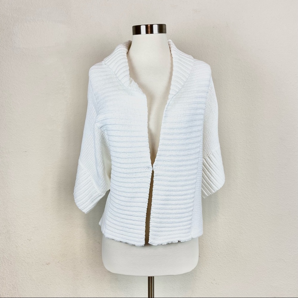Express White Knit Slouchy Sweater